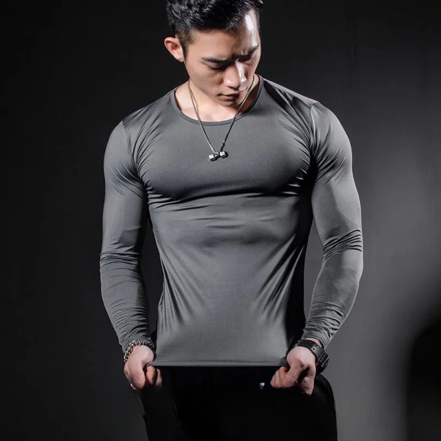 Camiseta Manga Longa com Proteção UV50+ e Tecnologia Dry Fit - Chama Oficial