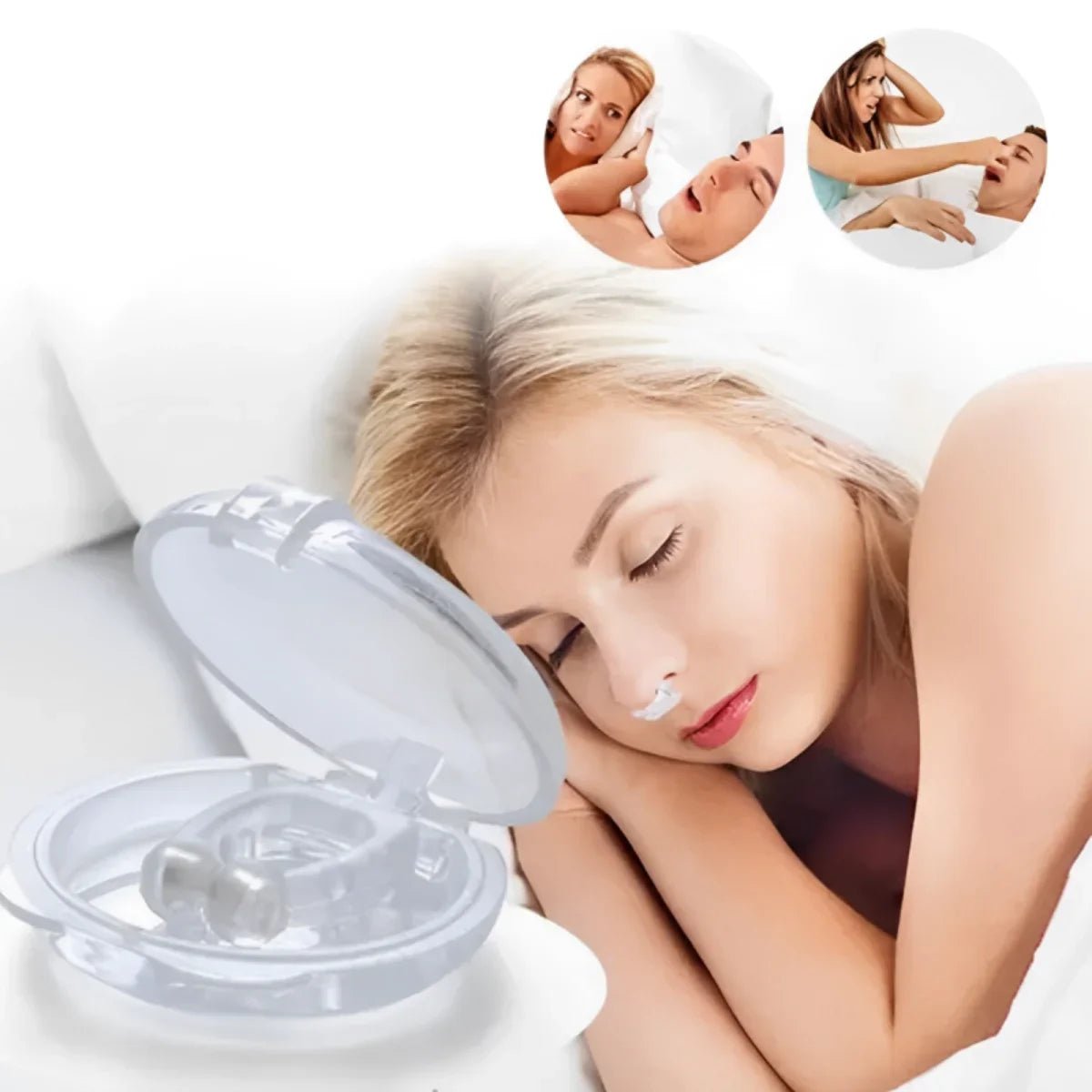 Clipe Nasal Anti Ronco de Silicone para Respiração Mais Livre - Chama Oficial