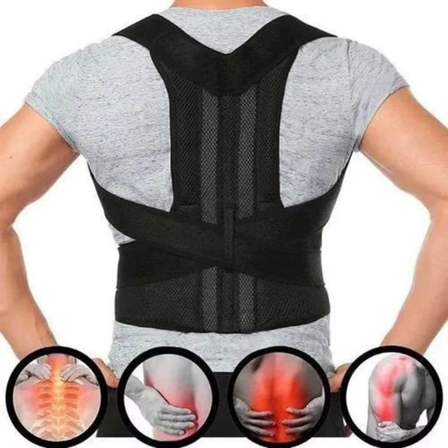 Colete Postural Ajustável para o Dia a Dia - Chama Oficial