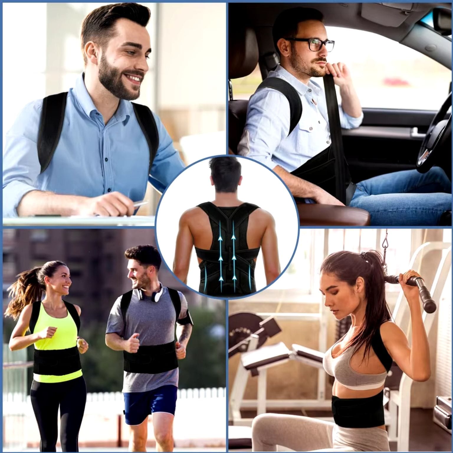 Colete Postural Ajustável para o Dia a Dia - Chama Oficial