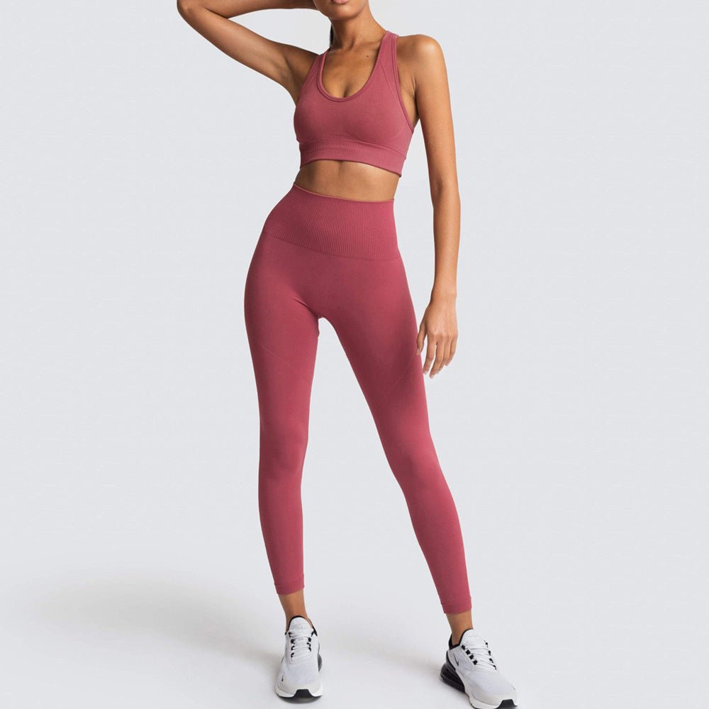 Conjunto Fitness Feminino com Top e Calça Legging Levanta Bumbum - Chama Oficial