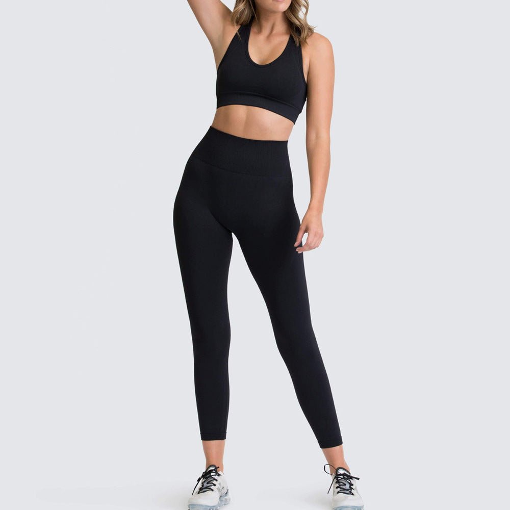 Conjunto Fitness Feminino com Top e Calça Legging Levanta Bumbum - Chama Oficial
