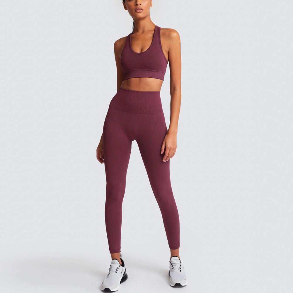 Conjunto Fitness Feminino com Top e Calça Legging Levanta Bumbum - Chama Oficial