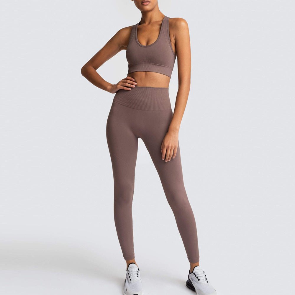 Conjunto Fitness Feminino com Top e Calça Legging Levanta Bumbum - Chama Oficial