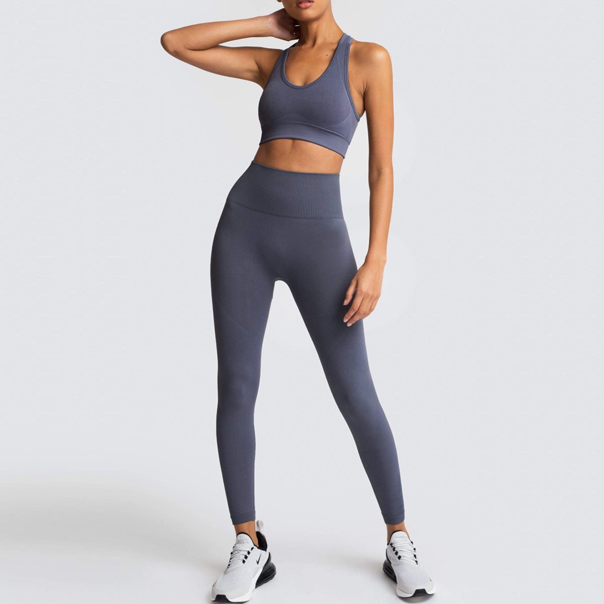 Conjunto Fitness Feminino com Top e Calça Legging Levanta Bumbum - Chama Oficial