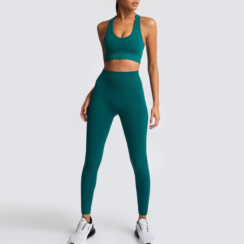 Conjunto Fitness Feminino com Top e Calça Legging Levanta Bumbum - Chama Oficial