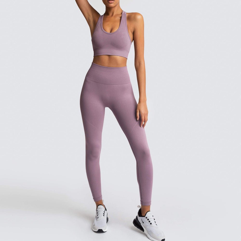 Conjunto Fitness Feminino com Top e Calça Legging Levanta Bumbum - Chama Oficial