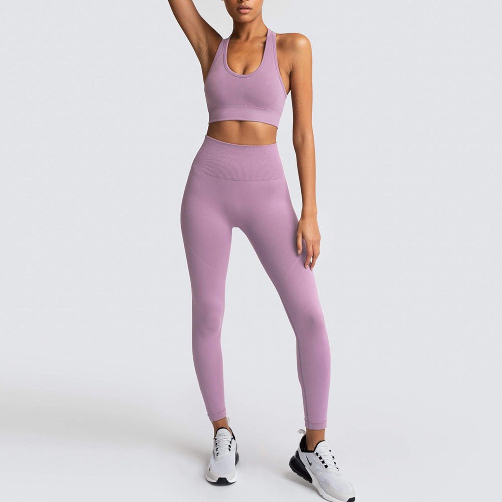 Conjunto Fitness Feminino com Top e Calça Legging Levanta Bumbum - Chama Oficial