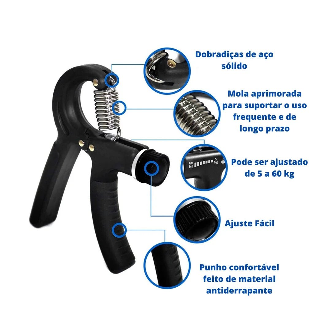 Fortalecedor de Mão com Contador Digital Integrado - Chama Oficial