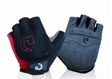 Luva Meio Dedo com Amortecimento em Gel para Academia e Ciclismo - Chama Oficial