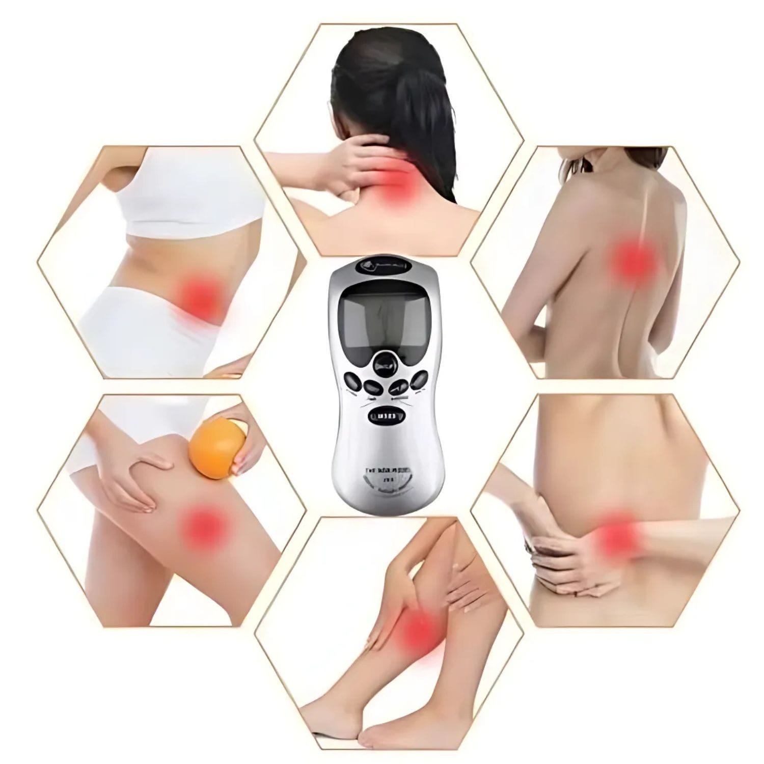 Massageador Elétrico Alívio e Relaxamento com Tecnologia de Pulsos - Chama Oficial
