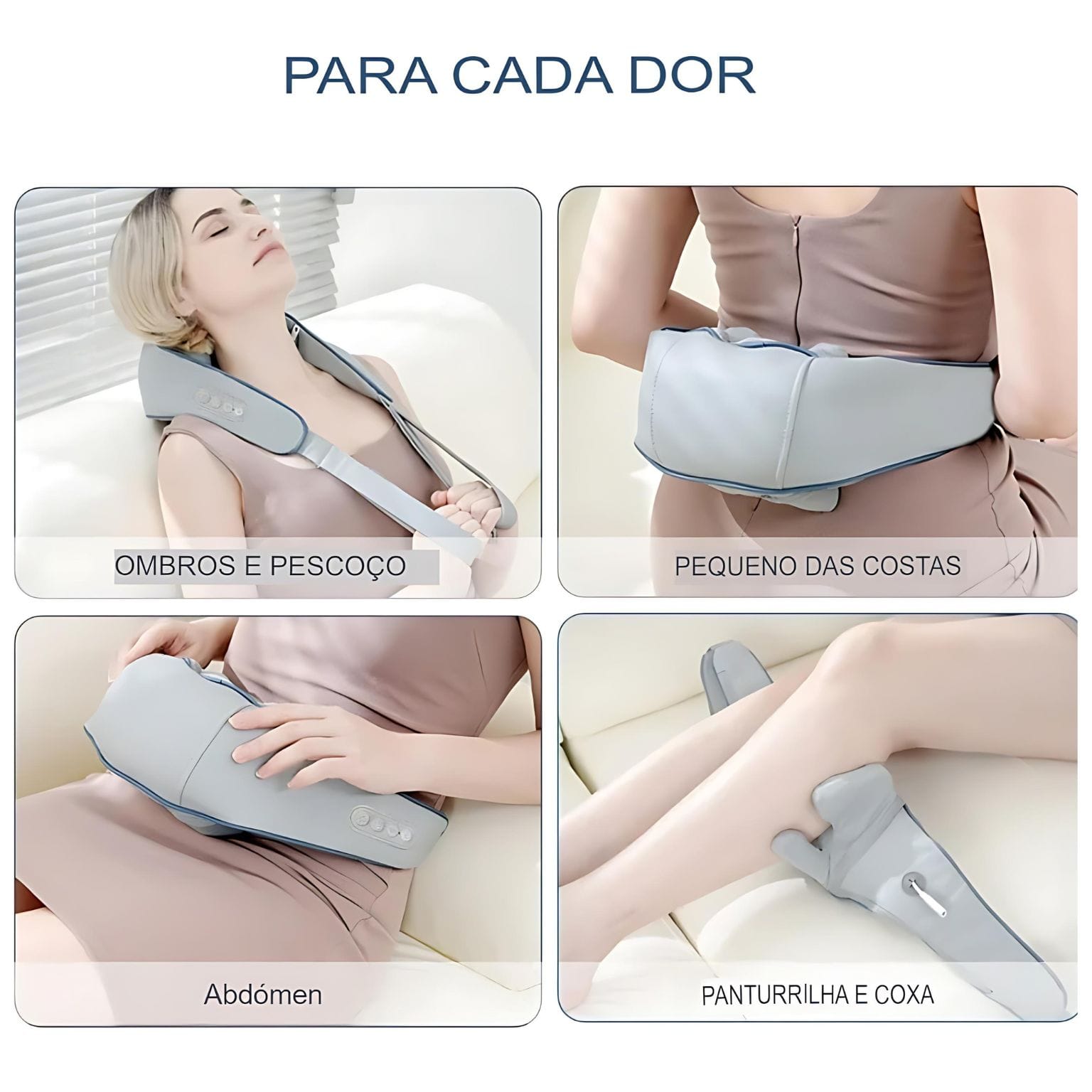 Massageador Elétrico com Terapia de Calor - Chama Oficial