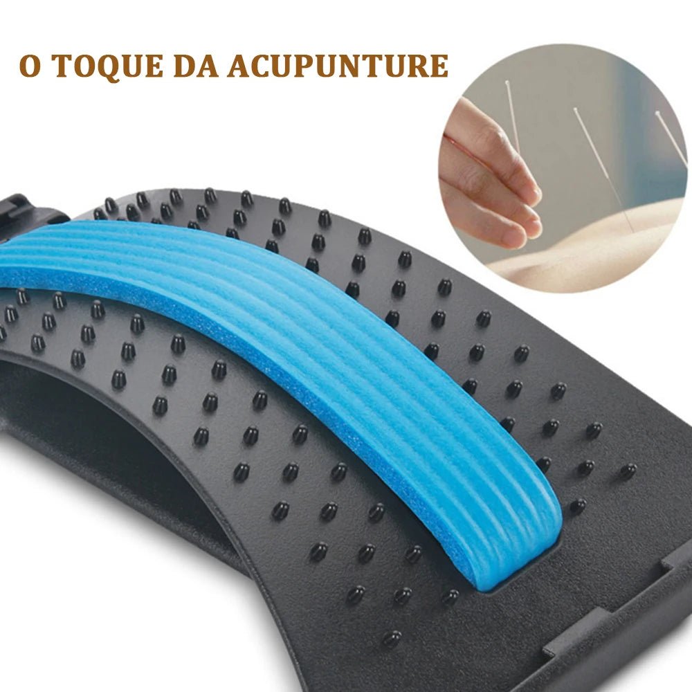 Massageador Travesseiro Ajustável com Suporte Ergonômico - Chama Oficial