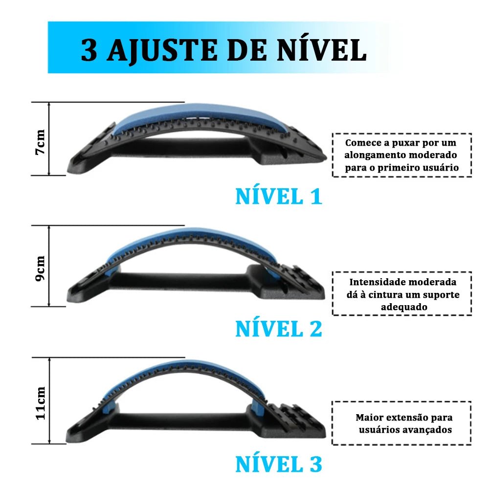 Massageador Travesseiro Ajustável com Suporte Ergonômico - Chama Oficial