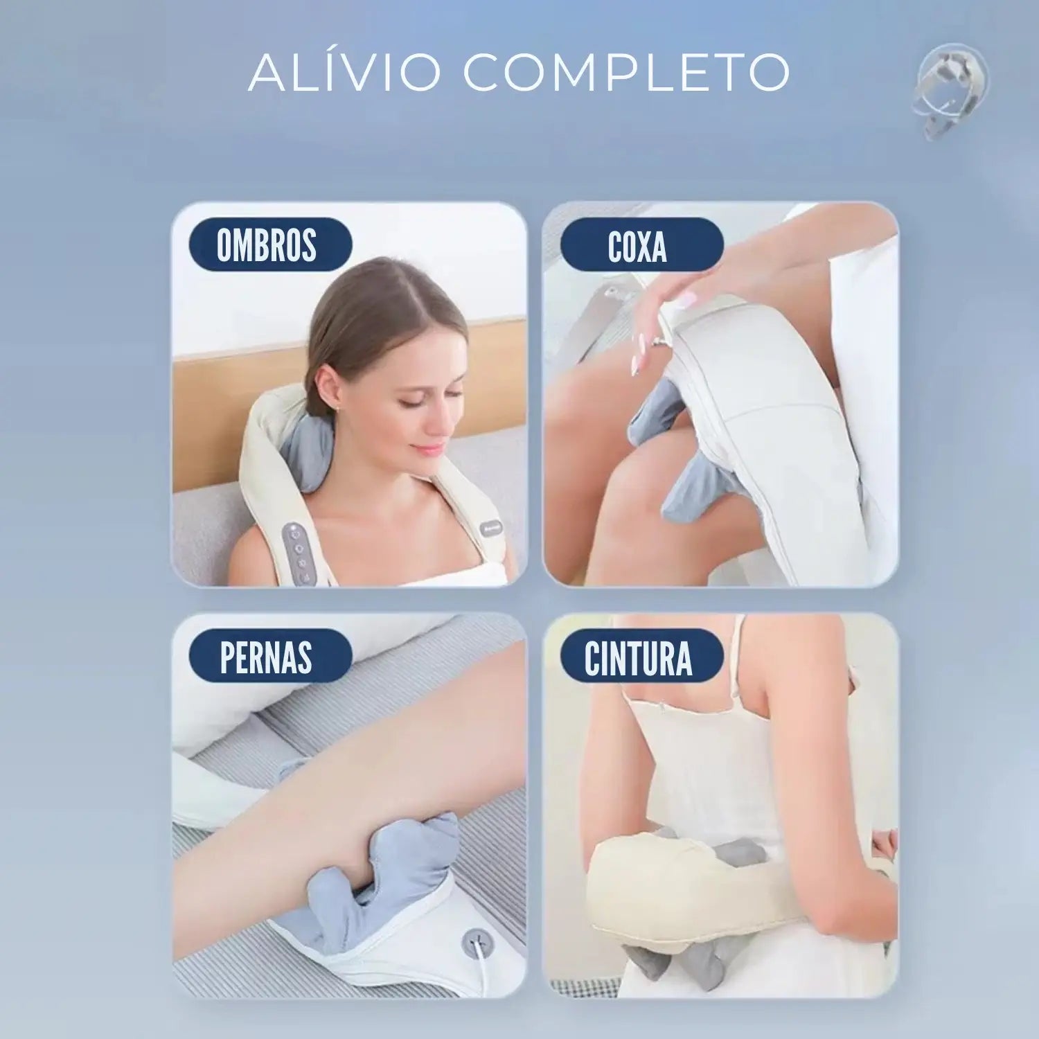 Massageador Elétrico com Terapia de Calor