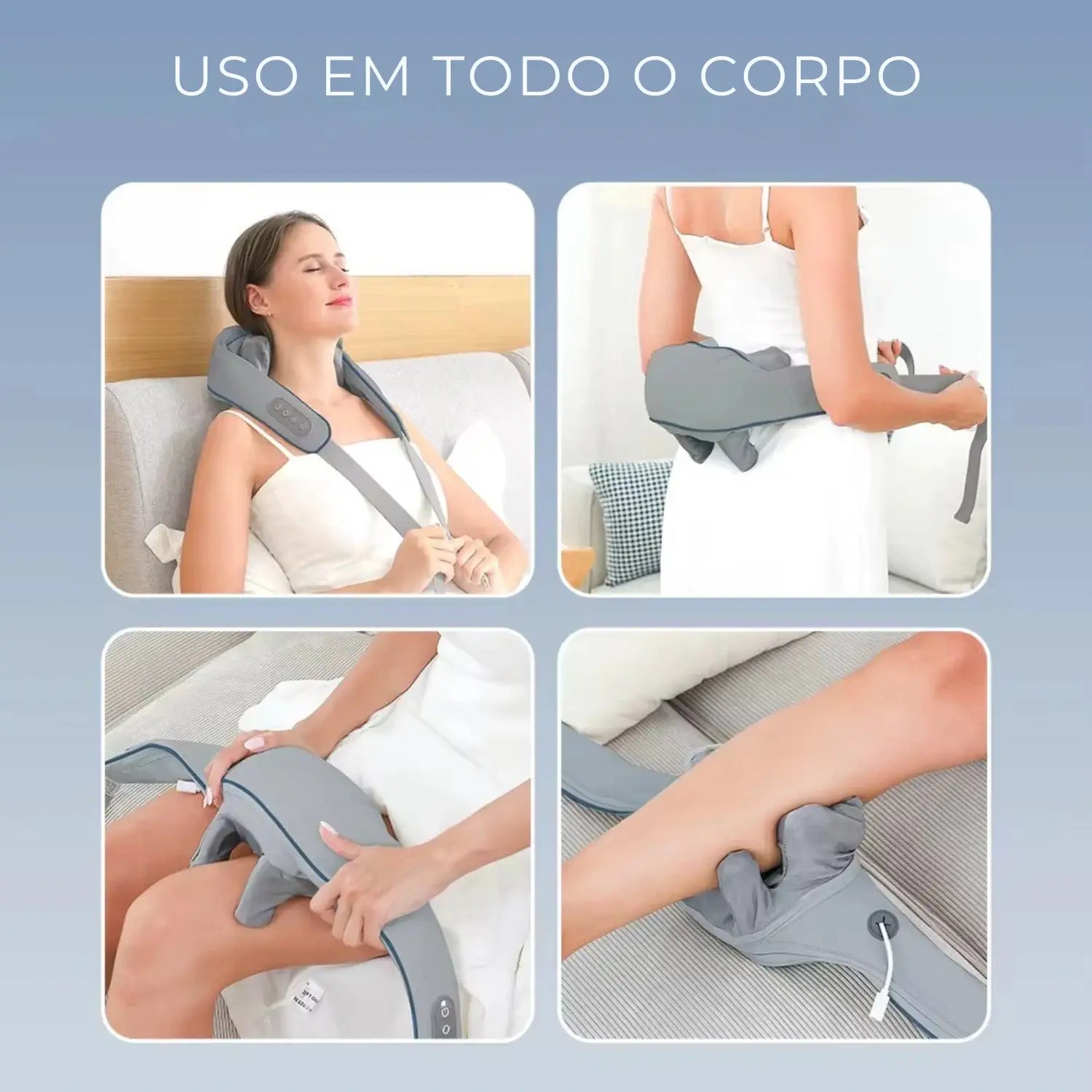 Massageador Elétrico com Terapia de Calor