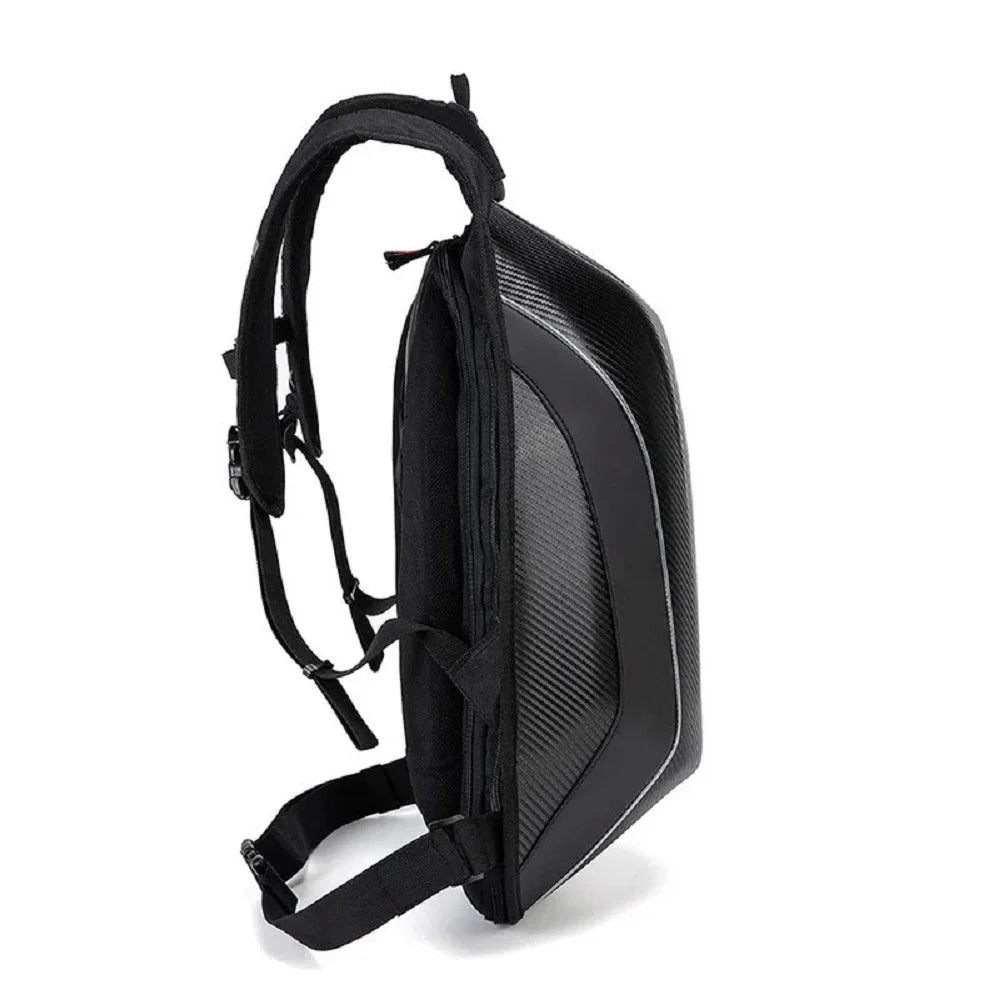Mochila Impermeável para Motocicleta e Ciclismo – Antirroubo, Refletiva e com Espaço para Capacete - Chama Oficial