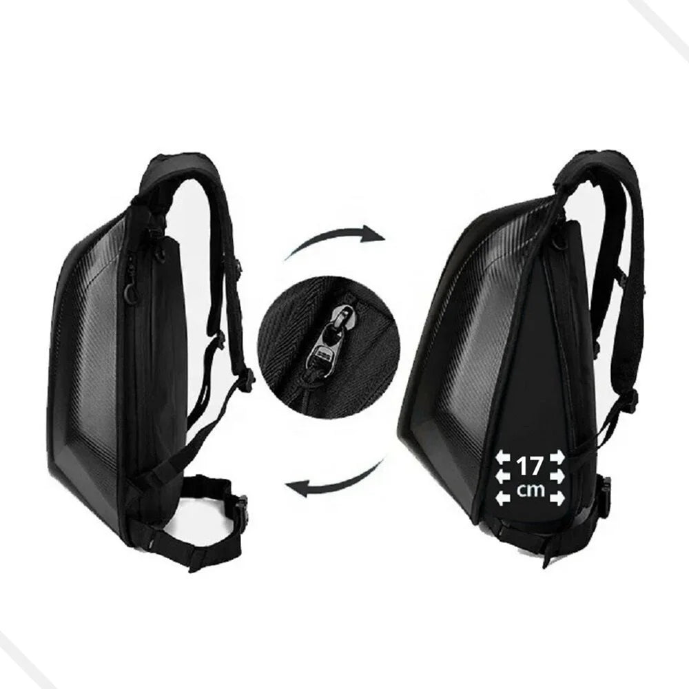Mochila Impermeável para Motocicleta e Ciclismo – Antirroubo, Refletiva e com Espaço para Capacete - Chama Oficial