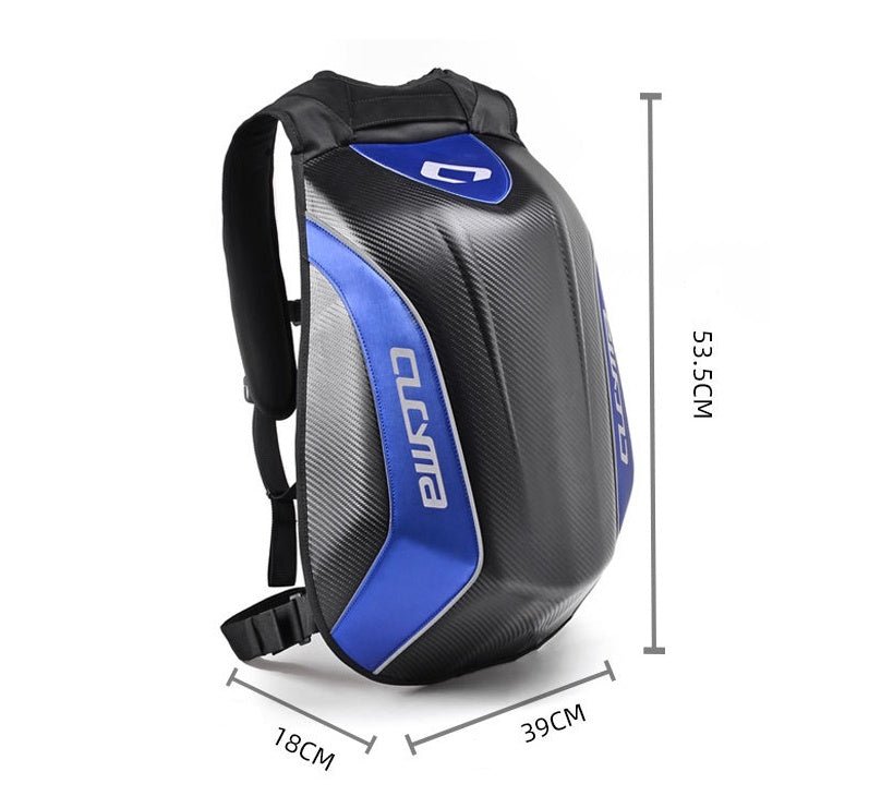 Mochila Impermeável para Motocicleta e Ciclismo – Antirroubo, Refletiva e com Espaço para Capacete - Chama Oficial