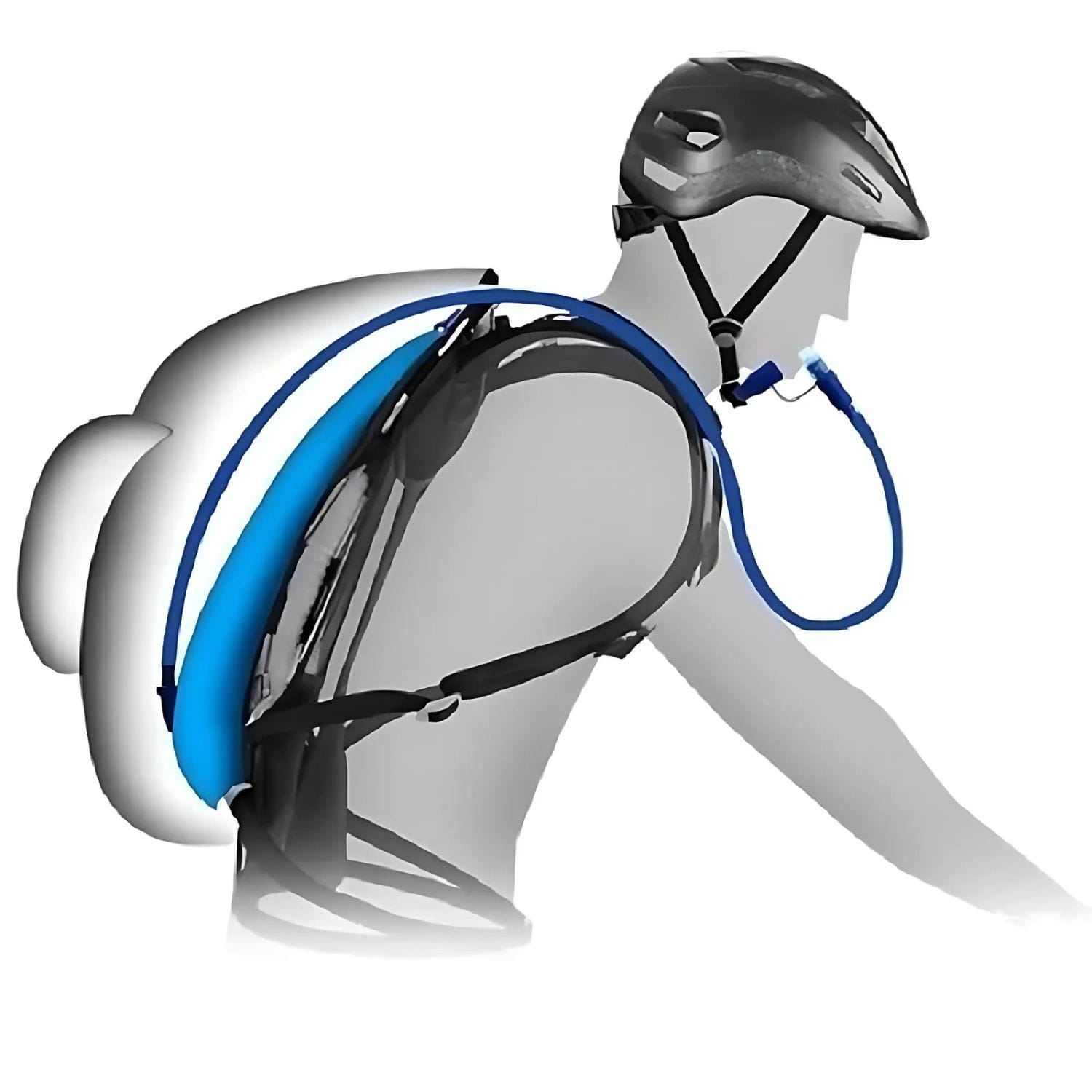 Mochila de Hidratação para Ciclismo, Corrida e Esportes ao Ar Livre - Chama Oficial