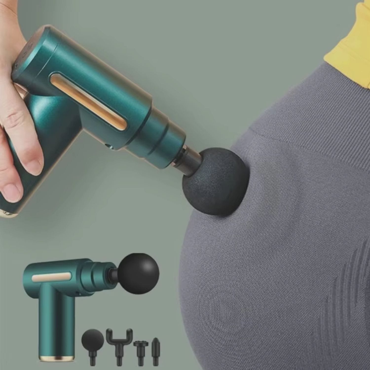 Pistola de Massagem Alívio Muscular Profundo e Relaxamento Instantâneo - Chama Oficial