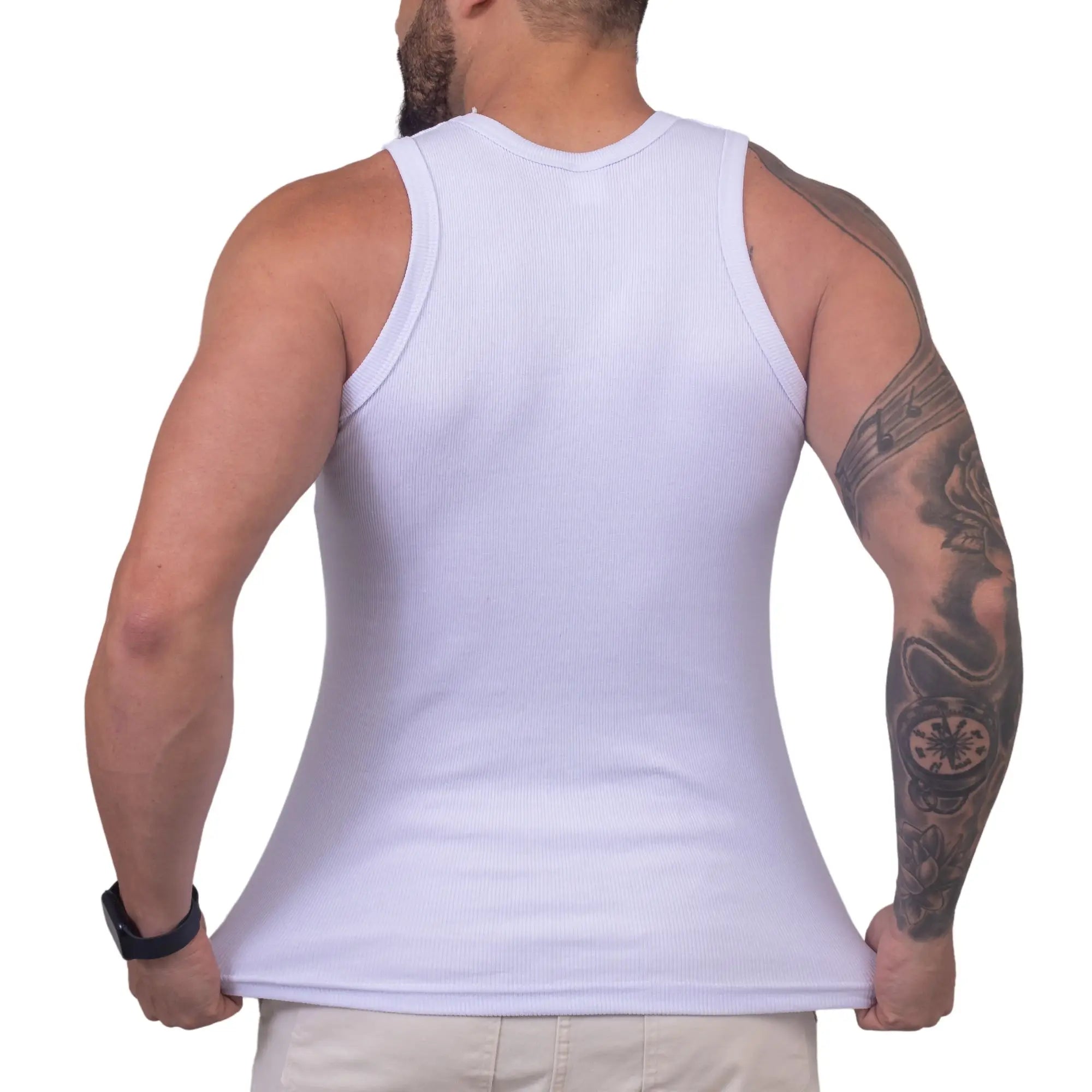 Regata Premium Masculina Slim Fit com Toque Macio - Chama Oficial