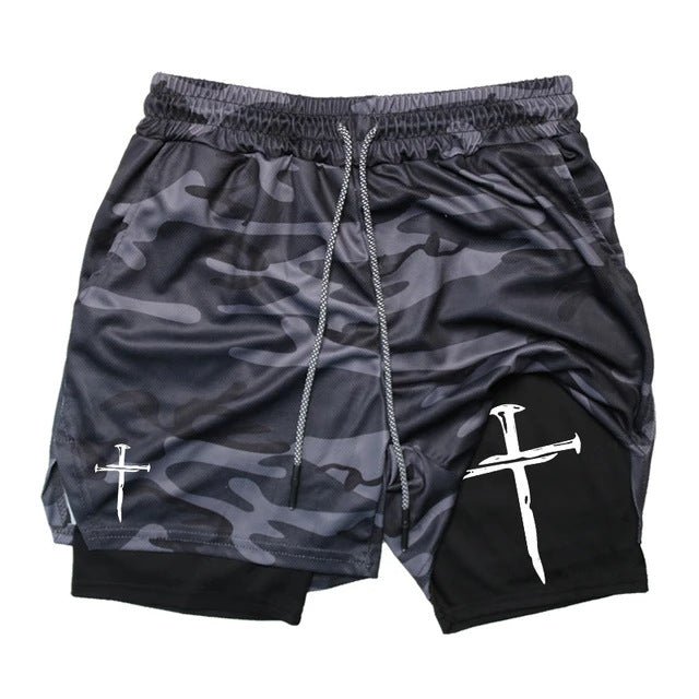 Shorts Esportivo Masculino 2 em 1 para Treino e Corrida, Secagem Rápida e Conforto Total COMPRE 2, GANHE 1 GRÁTIS - Chama Oficial