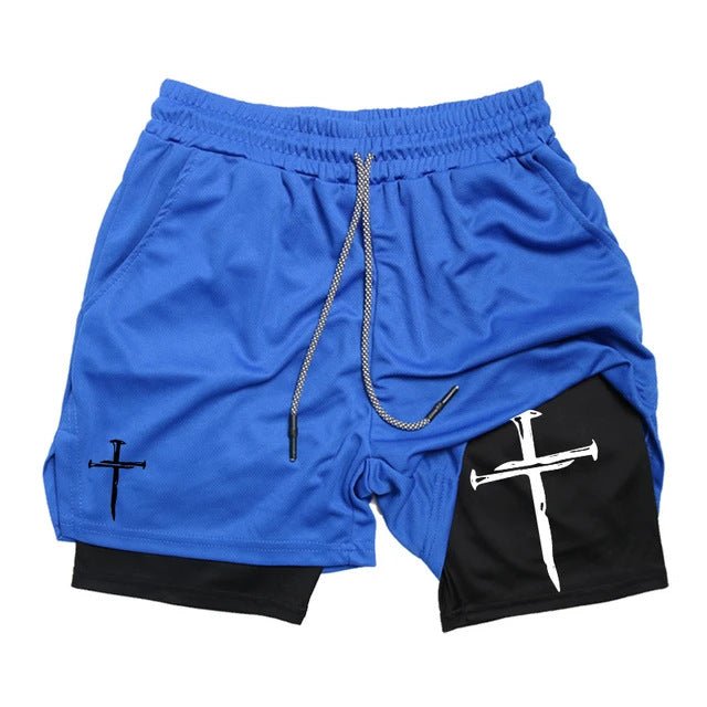 Shorts Esportivo Masculino 2 em 1 para Treino e Corrida, Secagem Rápida e Conforto Total COMPRE 2, GANHE 1 GRÁTIS - Chama Oficial