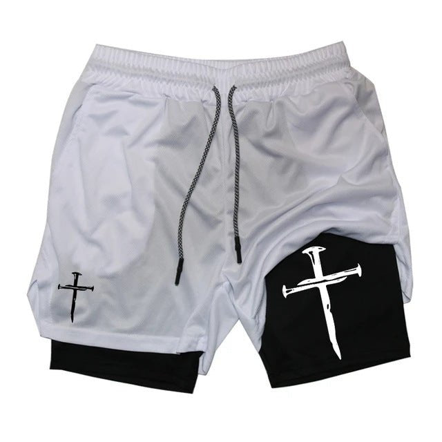 Shorts Esportivo Masculino 2 em 1 para Treino e Corrida, Secagem Rápida e Conforto Total COMPRE 2, GANHE 1 GRÁTIS - Chama Oficial