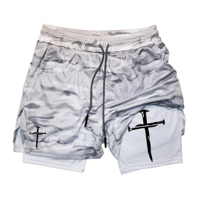 Shorts Esportivo Masculino 2 em 1 para Treino e Corrida, Secagem Rápida e Conforto Total COMPRE 2, GANHE 1 GRÁTIS - Chama Oficial