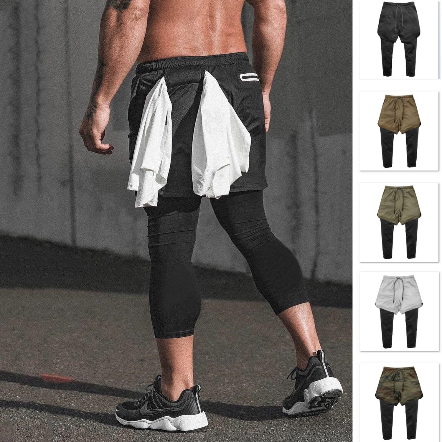Shorts para Treino com Secagem Rápida - Chama Oficial