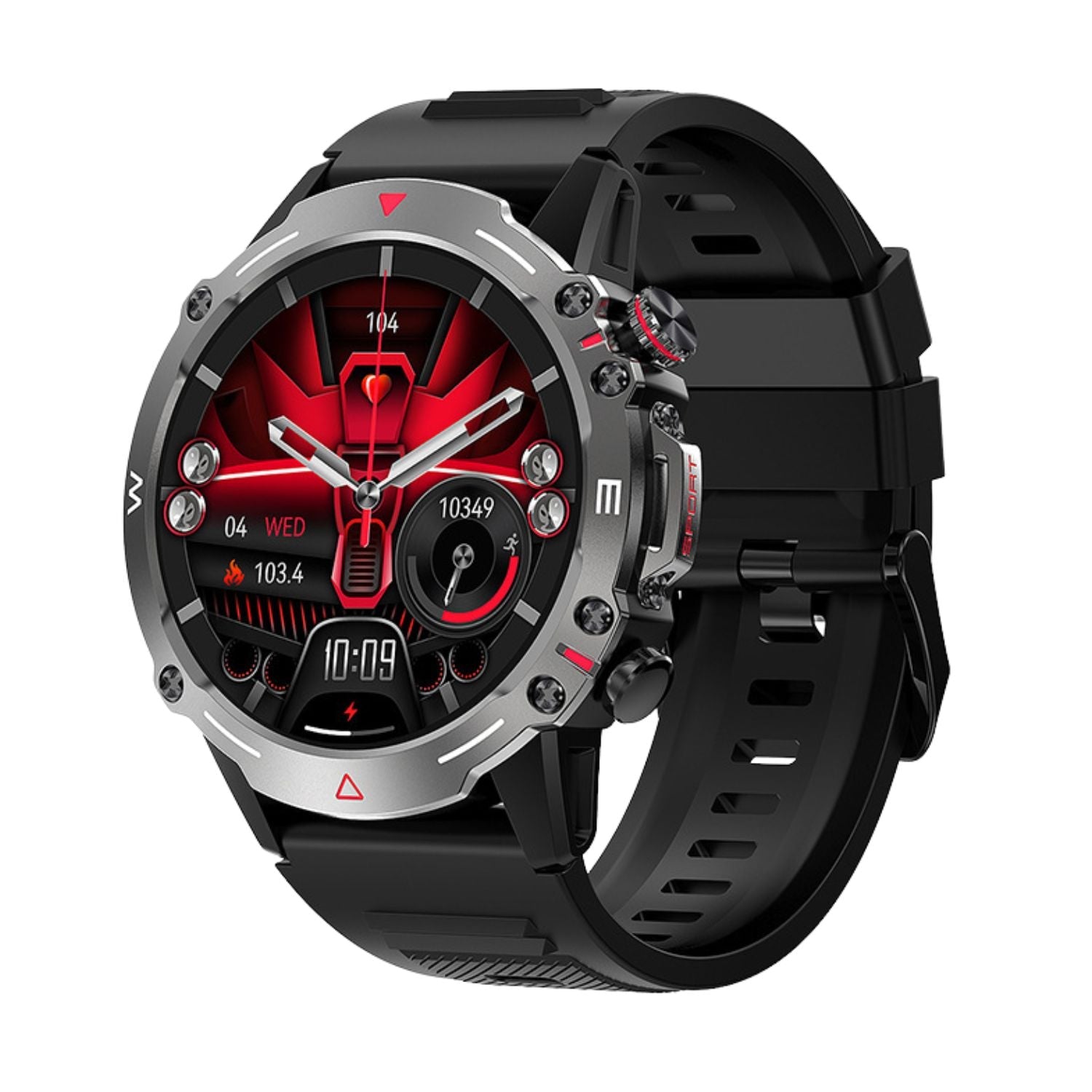 Smartwatch AMOLED 1,43” | Chamadas Hi-Fi | Resistente Militar | Multi Esportes - Chama Oficial