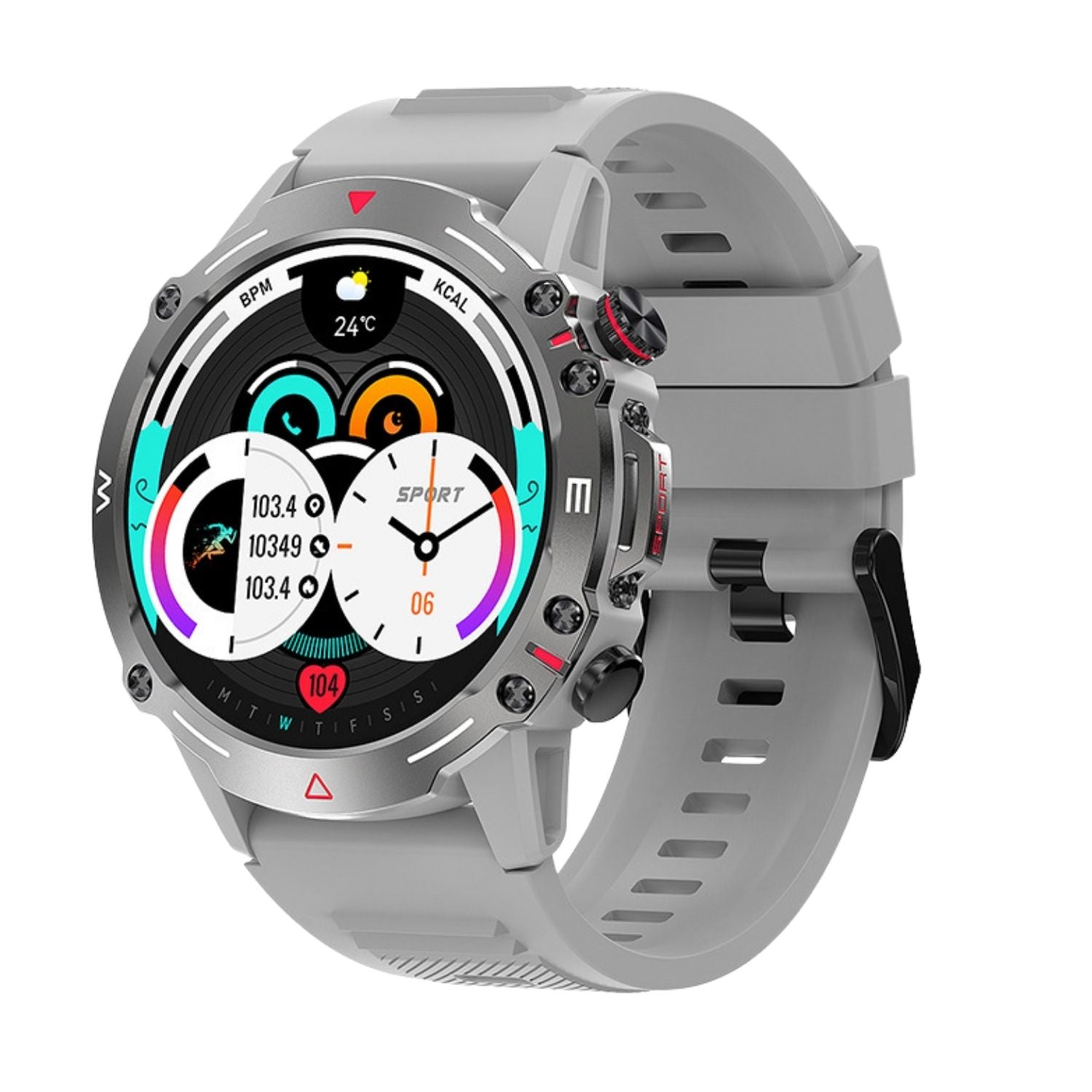 Smartwatch AMOLED 1,43” | Chamadas Hi-Fi | Resistente Militar | Multi Esportes - Chama Oficial