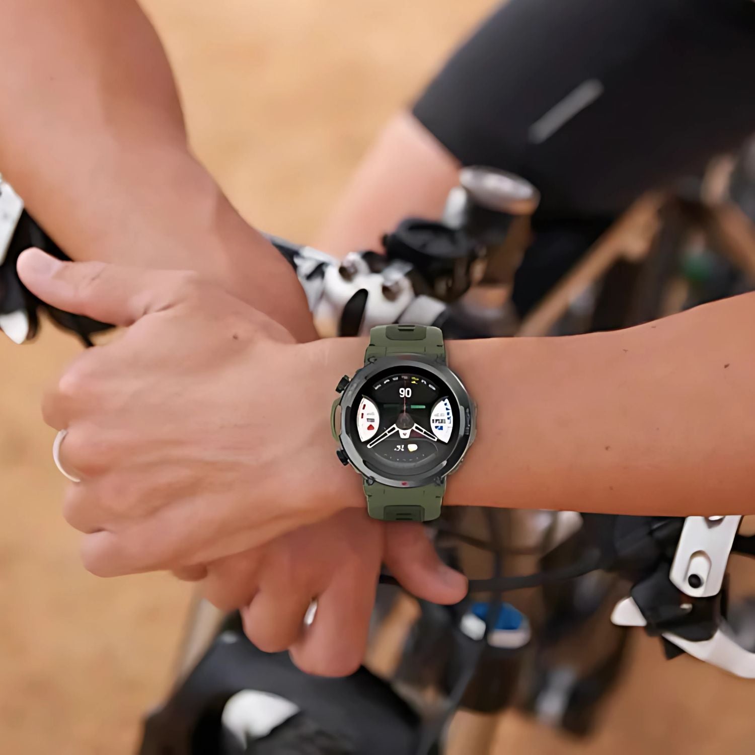 Smartwatch AMOLED 1,43” | Chamadas Hi-Fi | Resistente Militar | Multi Esportes - Chama Oficial