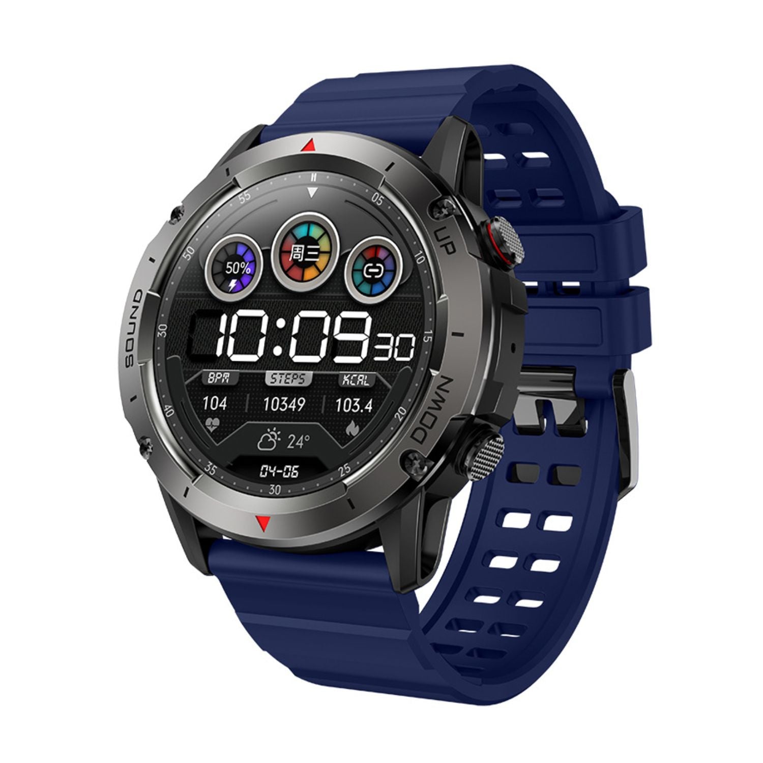 Smartwatch Resistente Militar | 1,39” HD | Chamadas Hi-Fi | Monitoramento de Saúde - Chama Oficial