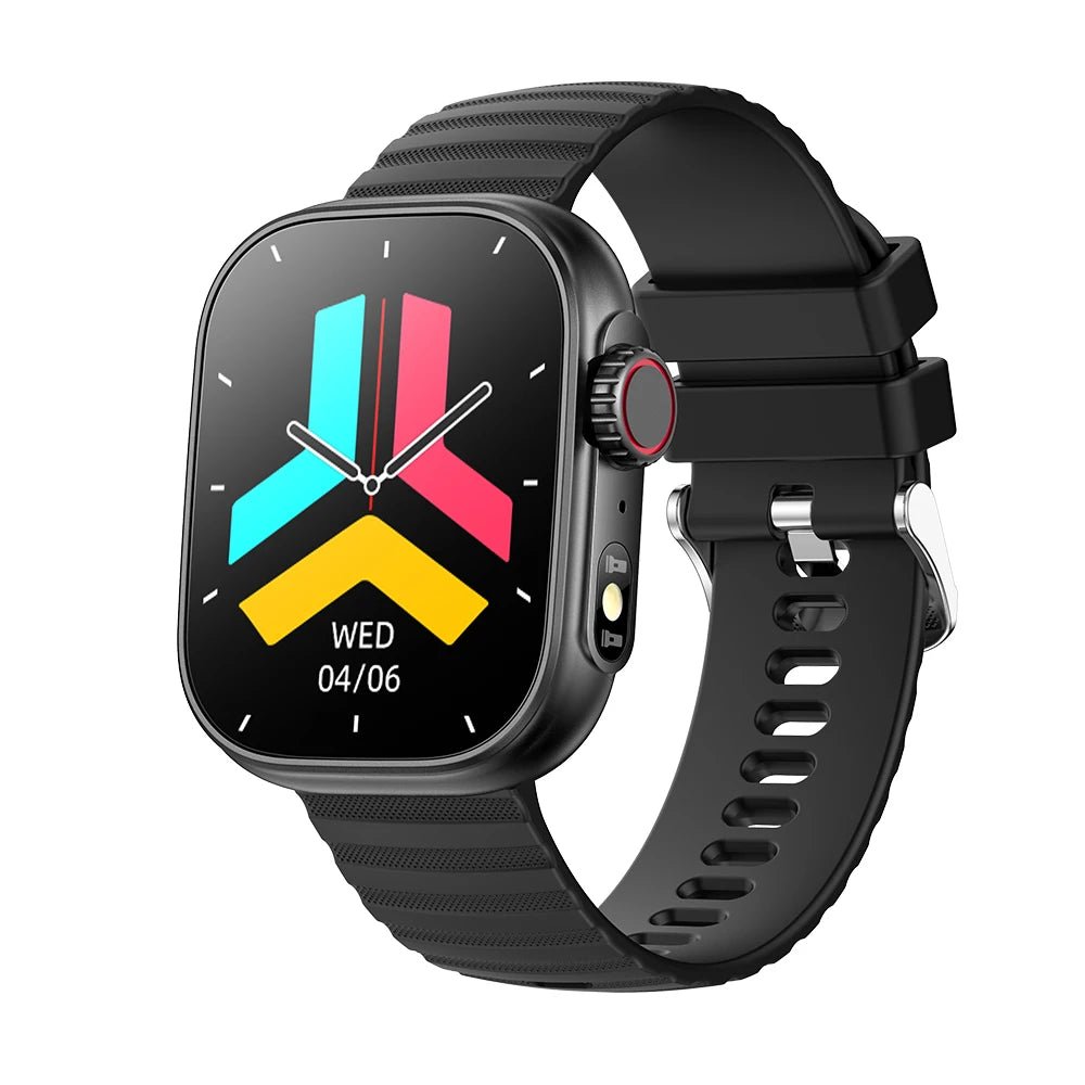Smartwatch Tela AMOLED, Chamadas Bluetooth e Monitoramento Completo - Chama Oficial