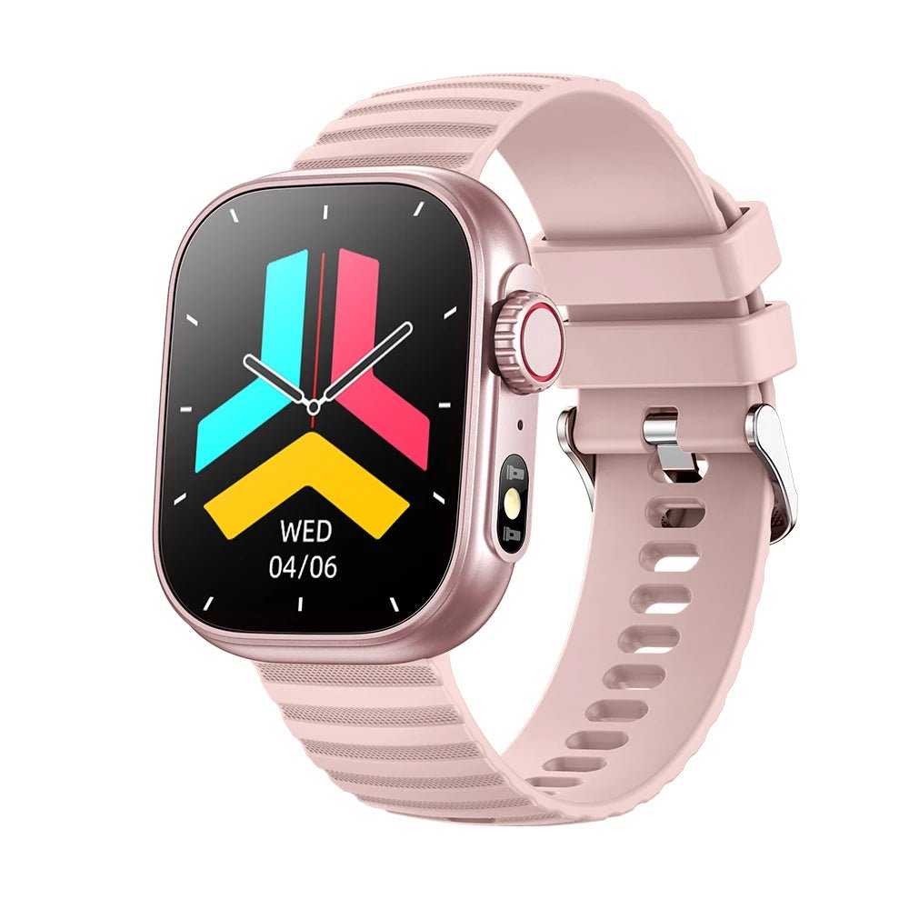 Smartwatch Tela AMOLED, Chamadas Bluetooth e Monitoramento Completo - Chama Oficial