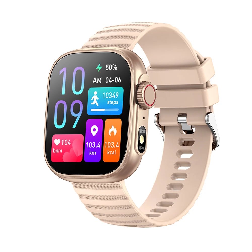 Smartwatch Tela AMOLED, Chamadas Bluetooth e Monitoramento Completo - Chama Oficial