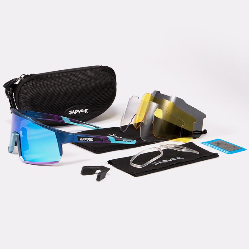 Óculos Esportivos com Lentes Intercambiáveis, Proteção UV400 e Conforto Extremo - Chama Oficial