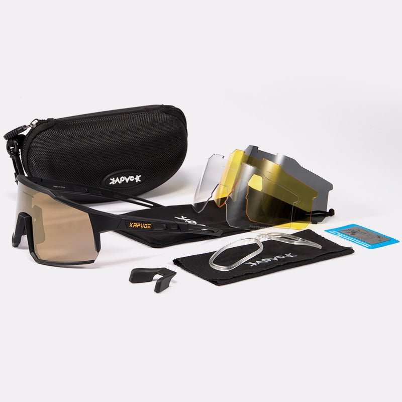 Óculos Esportivos com Lentes Intercambiáveis, Proteção UV400 e Conforto Extremo - Chama Oficial