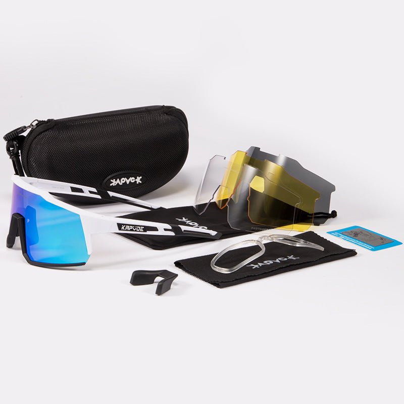 Óculos Esportivos com Lentes Intercambiáveis, Proteção UV400 e Conforto Extremo - Chama Oficial
