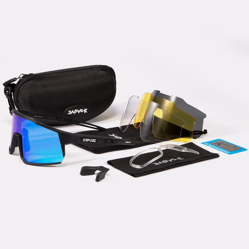 Óculos Esportivos com Lentes Intercambiáveis, Proteção UV400 e Conforto Extremo - Chama Oficial