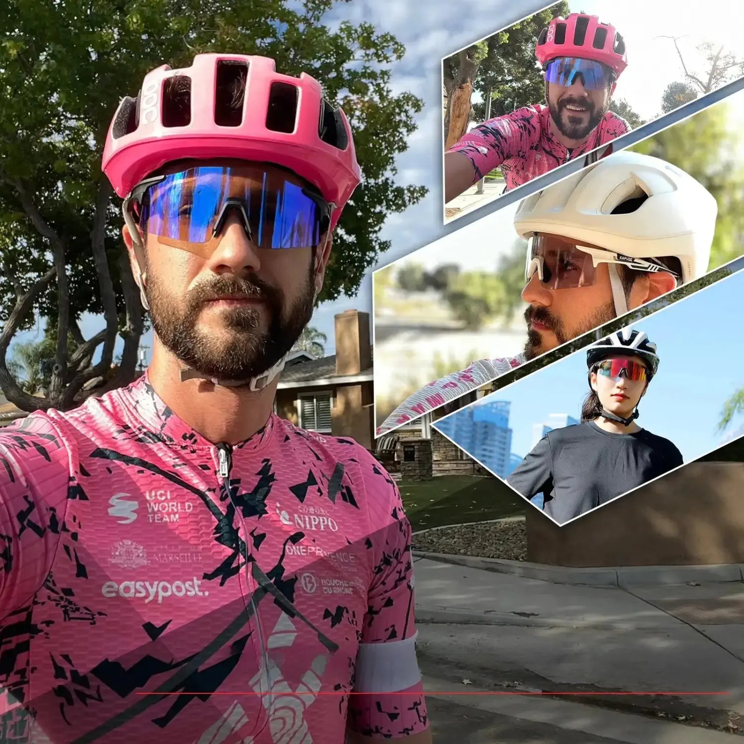 Óculos de Sol Esportivos com Proteção UV para Atividades ao Ar Livre - Chama Oficial
